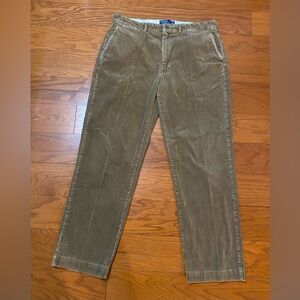 Vintage Polo Ralph Lauren Corduroy 100% Cotton Brown Pants 38x32 Excellent Condi